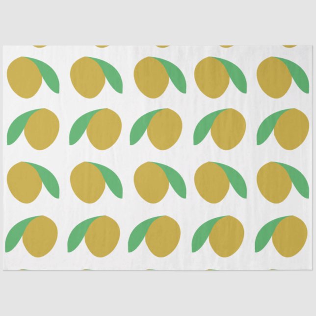 Mango Tropical Fruchtsommer Party Seidenpapier (Vorderseite)