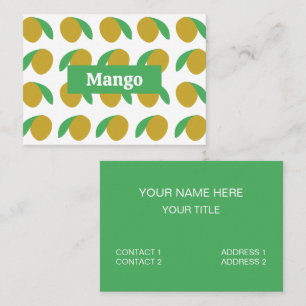Mango Tropical Fruit Visitenkarte