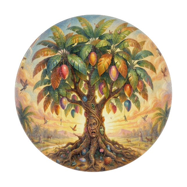 Mango – Tropische Frucht voller Geschmack´7 Schneidebrett (Vorderseite)