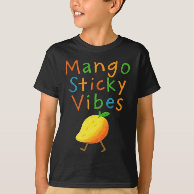 Mango Vibes Süße Fruchtfigur T-Shirt (Vorderseite)