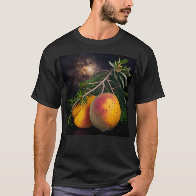 Mangoes-Kiefer und ein spärliches digitales Bild T-Shirt (Vorderseite)
