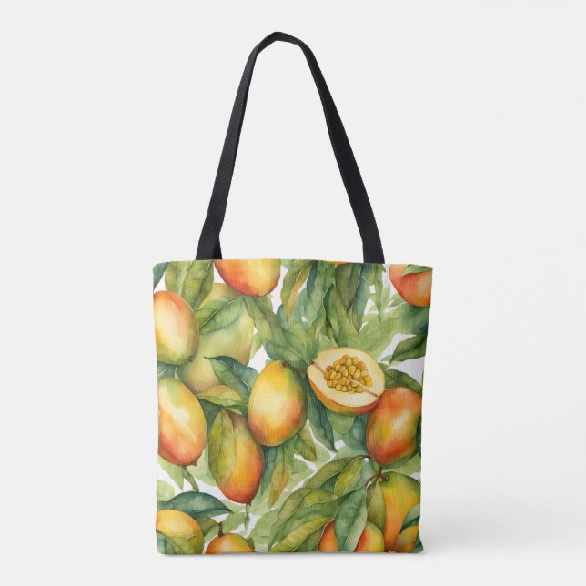Mangofrüchte und Blätter  (Rückseite)