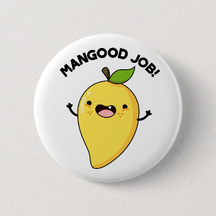 Mangood Job Funny Mango Obstpuppe Button