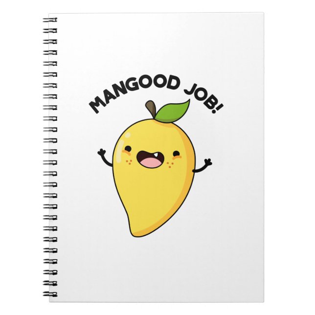Mangood Job Funny Mango Obstpuppe Notizblock (Vorderseite)