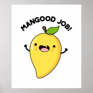Mangood Job Funny Mango Obstpuppe Poster