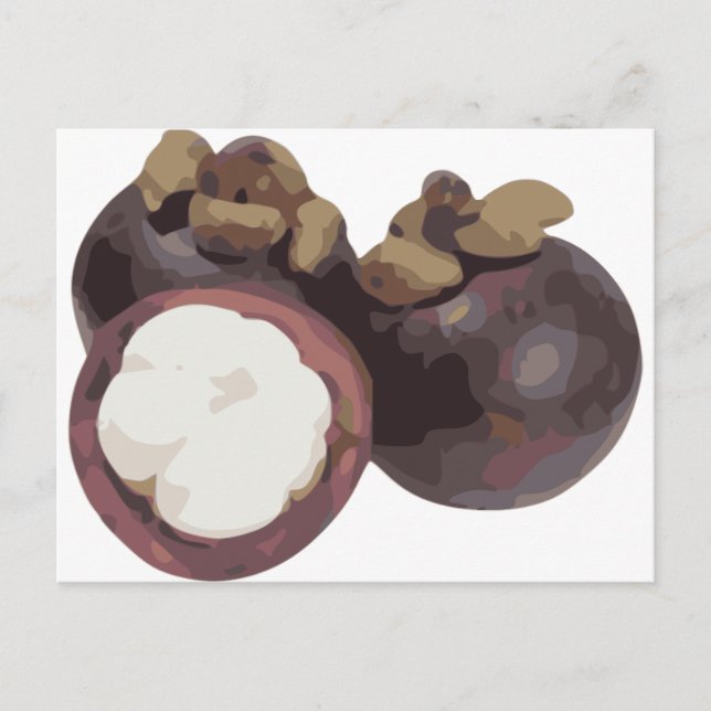 Mangosteen Sweet and Tangy Frucht aus Thailand Postkarte (Vorderseite)