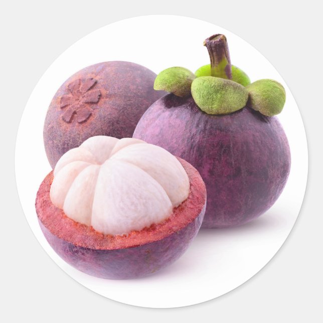 Mangosteens Runder Aufkleber (Vorderseite)
