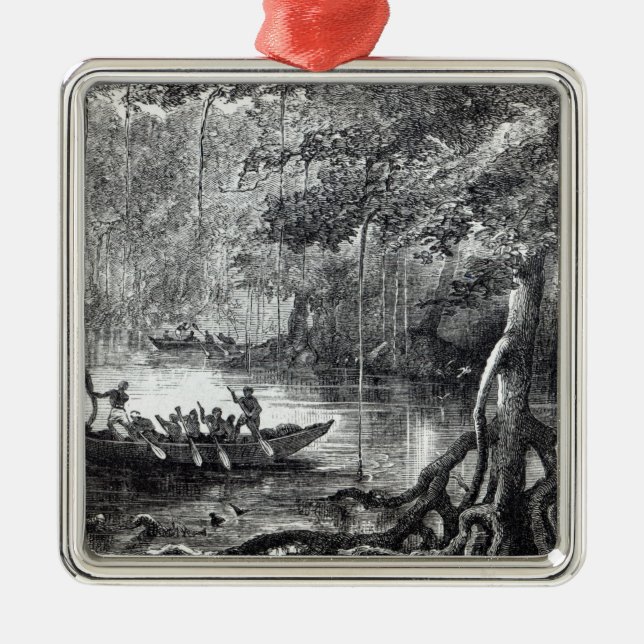 Mangrove Forest Silbernes Ornament (Vorne)