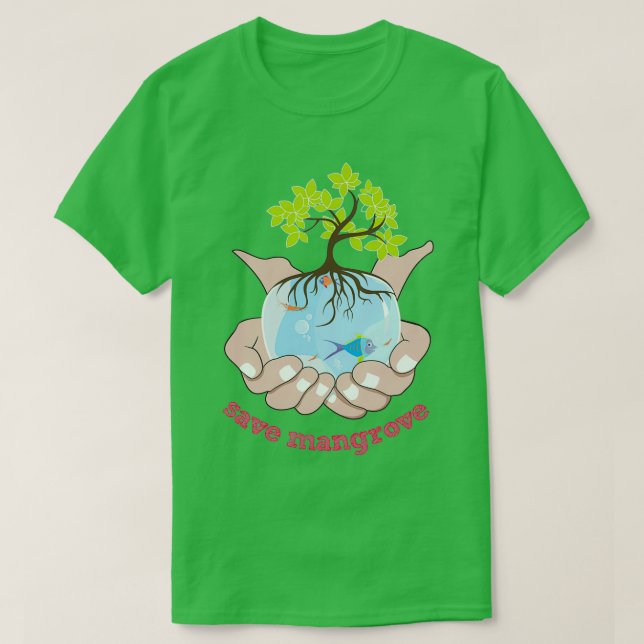 Mangrove gerettet T-Shirt (Design vorne)