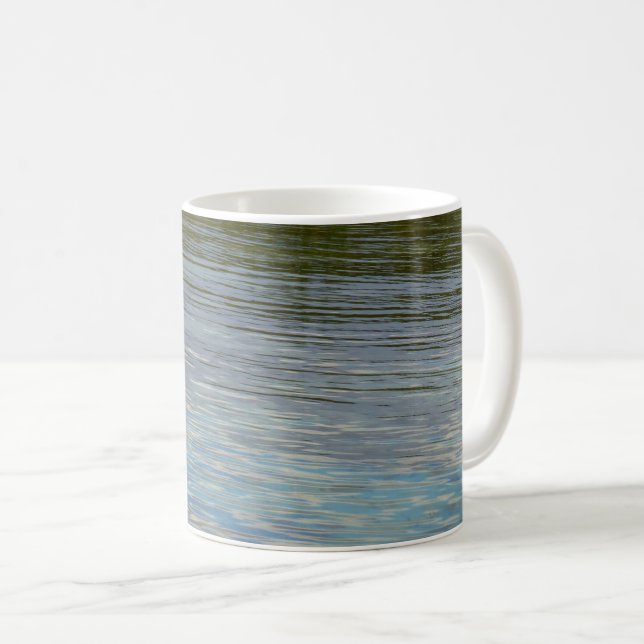 Mangrove Lagoon Water Caribbean Blue Kaffeetasse (VorderseiteRechts)