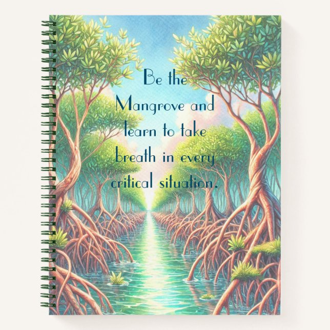 Mangrove & Quote Notizbuch (Vorderseite)