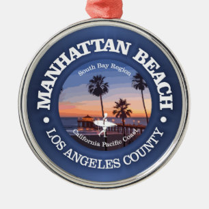 Manhattan Beach (C) Ornament Aus Metall