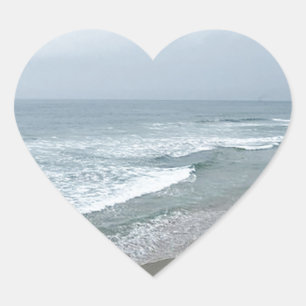 Manhattan Beach California Herz-Aufkleber