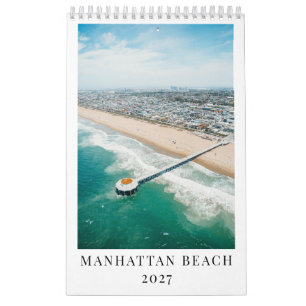 Manhattan Beach Geschenk 2027 Fotografie Monatlich Kalender