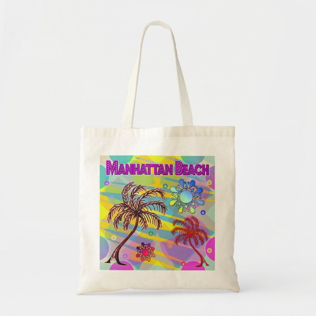 Manhattan Beach Happy and Hope Tote Bag Tragetasche (Vorne)