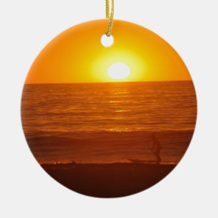 Manhattan Beach Keramik Ornament