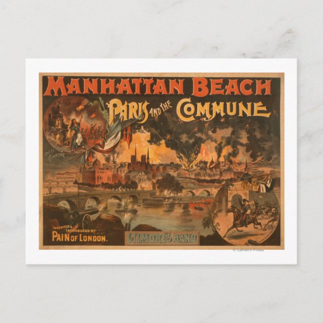 Manhattan Beach - Paris und das kommunale Spiel Postkarte (Vorderseite)