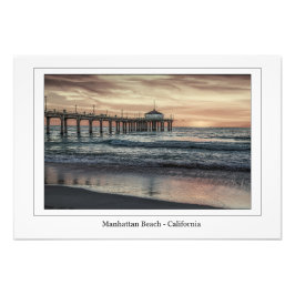 Manhattan Beach Pier bei Sunset Foto Print