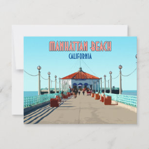 Manhattan Beach Pier Los Angeles California Karte