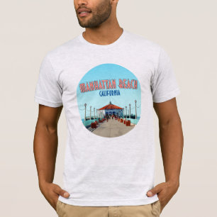 Manhattan Beach Pier Los Angeles Kalifornien T-Shirt