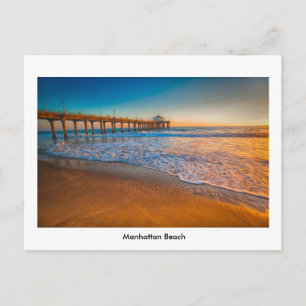 Manhattan Beach Pier Post Card Postkarte