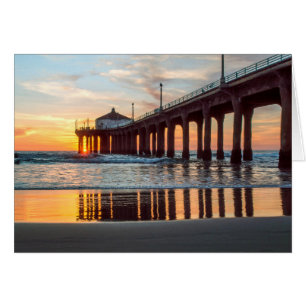 Manhattan- Beachpier-Sonnenuntergang