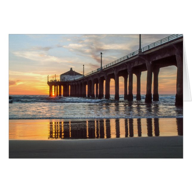 Manhattan- Beachpier-Sonnenuntergang (Vorderseite (Horizontal))