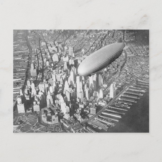 Manhattan Blimp Postkarte (Vorderseite)