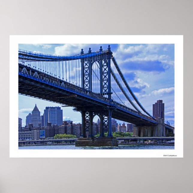 Manhattan Bridge A2 des NYC Poster (Vorne)