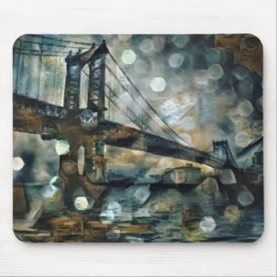 Manhattan Bridge abstrakt Mousepad