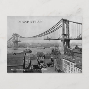 Manhattan Bridge Bauwerk 1909 Postkarte