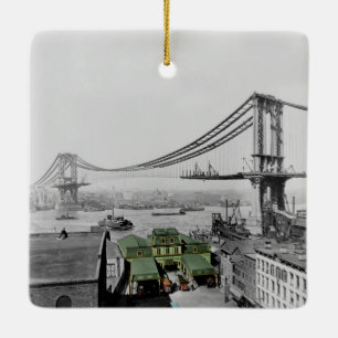 Manhattan Bridge Catharine Ferry New York Keramikornament