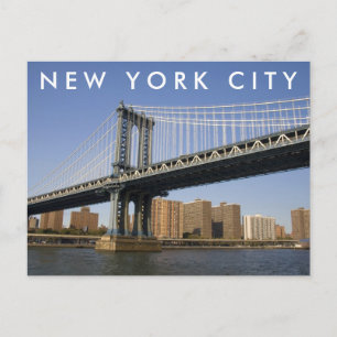 Manhattan Bridge East River New York City Postkarte