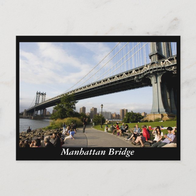 Manhattan Bridge Postkarte (Vorderseite)