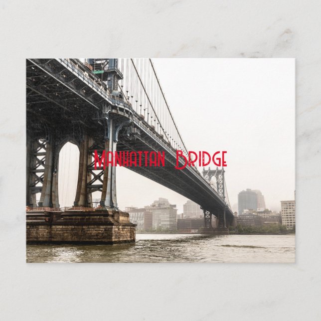 Manhattan Bridge Postkarte (Vorderseite)