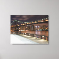 Manhattan Bridge und NYC Skyline
