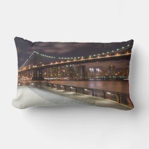 Manhattan Bridge und NYC Skyline Lendenkissen