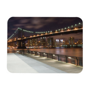 Manhattan Bridge und NYC Skyline Magnet