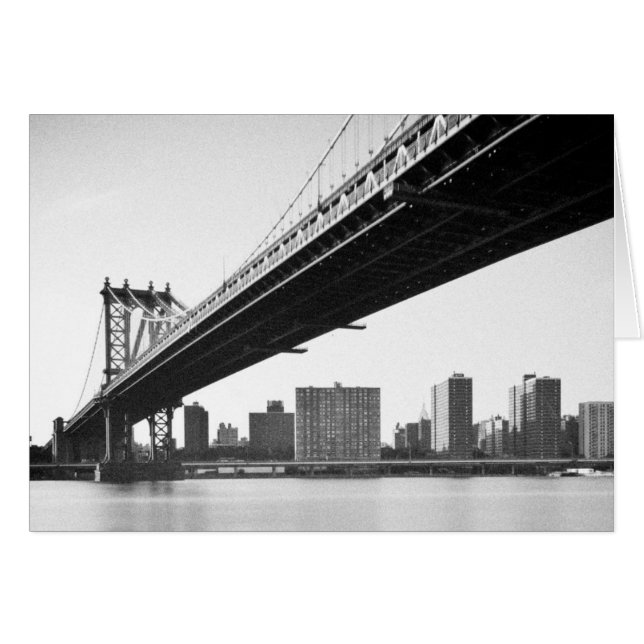 Manhattan-Brücke und Skyline, New York, US (Vorderseite (Horizontal))