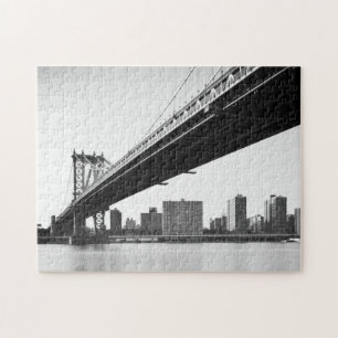 Manhattan-Brücke und Skyline, New York, US Puzzle