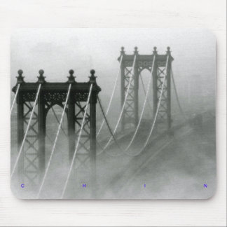 Manhattan-Brücken-Morgen-Nebel Mousepad