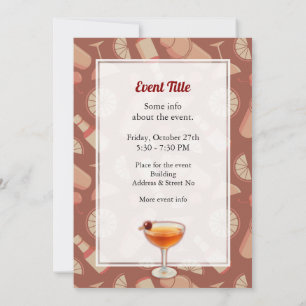 Manhattan Cocktail Einladung