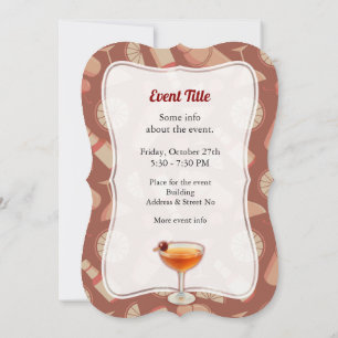 Manhattan Cocktail Einladung