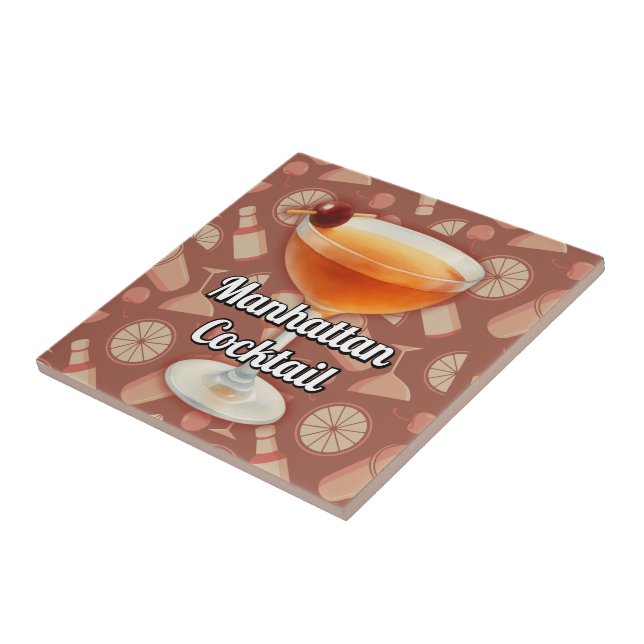Manhattan Cocktail Fliese (Seite)