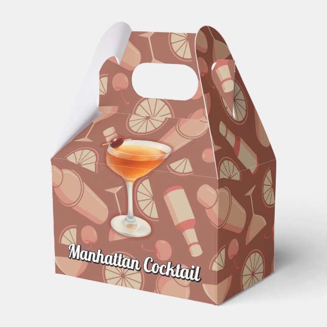 Manhattan Cocktail Geschenkschachtel (Vorderseite)