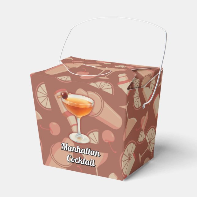 Manhattan-Cocktail Geschenkschachtel (Vorderseite)