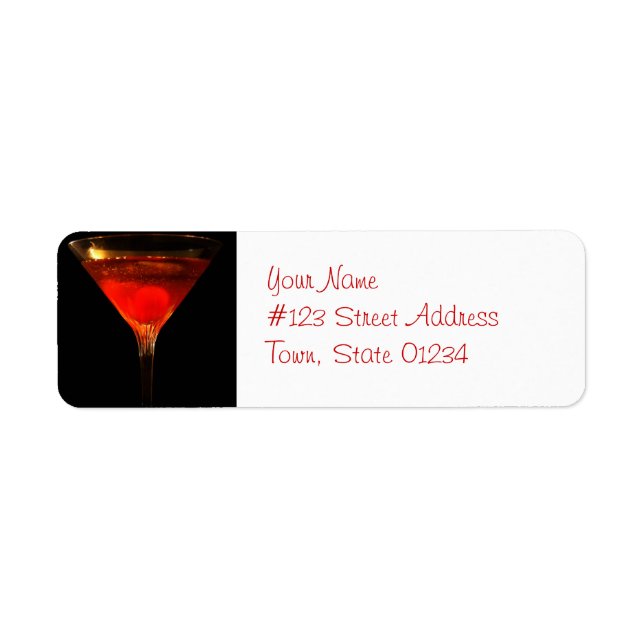 Manhattan Cocktail Mailing Labels (Vorne)