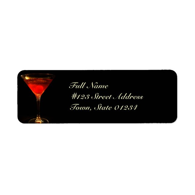 Manhattan Cocktail Mailing Labels (Vorne)