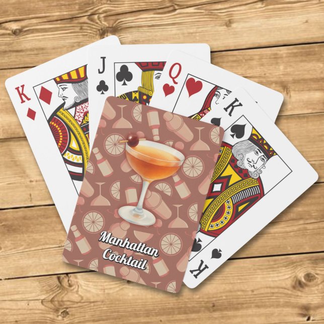 Manhattan Cocktail Spielkarten (Von Creator hochgeladen)