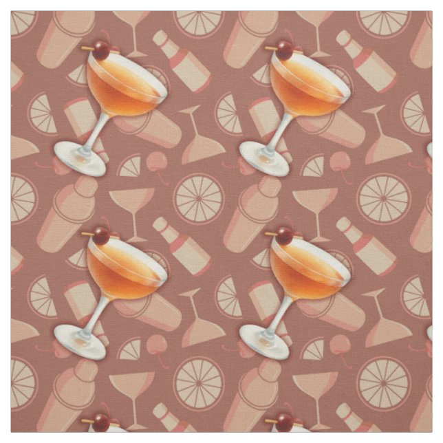 Manhattan Cocktail Stoff (Muster)
